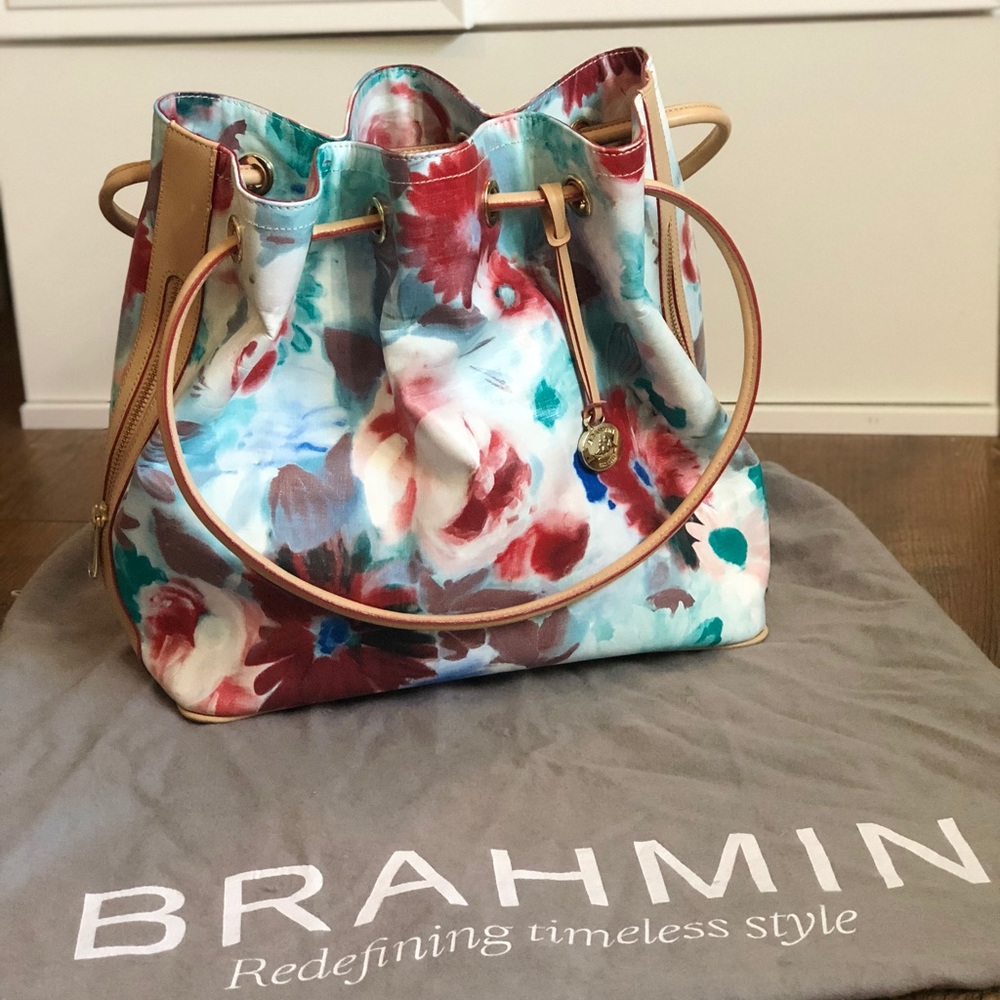 Authentic Brahmin Bucket Bag Purse